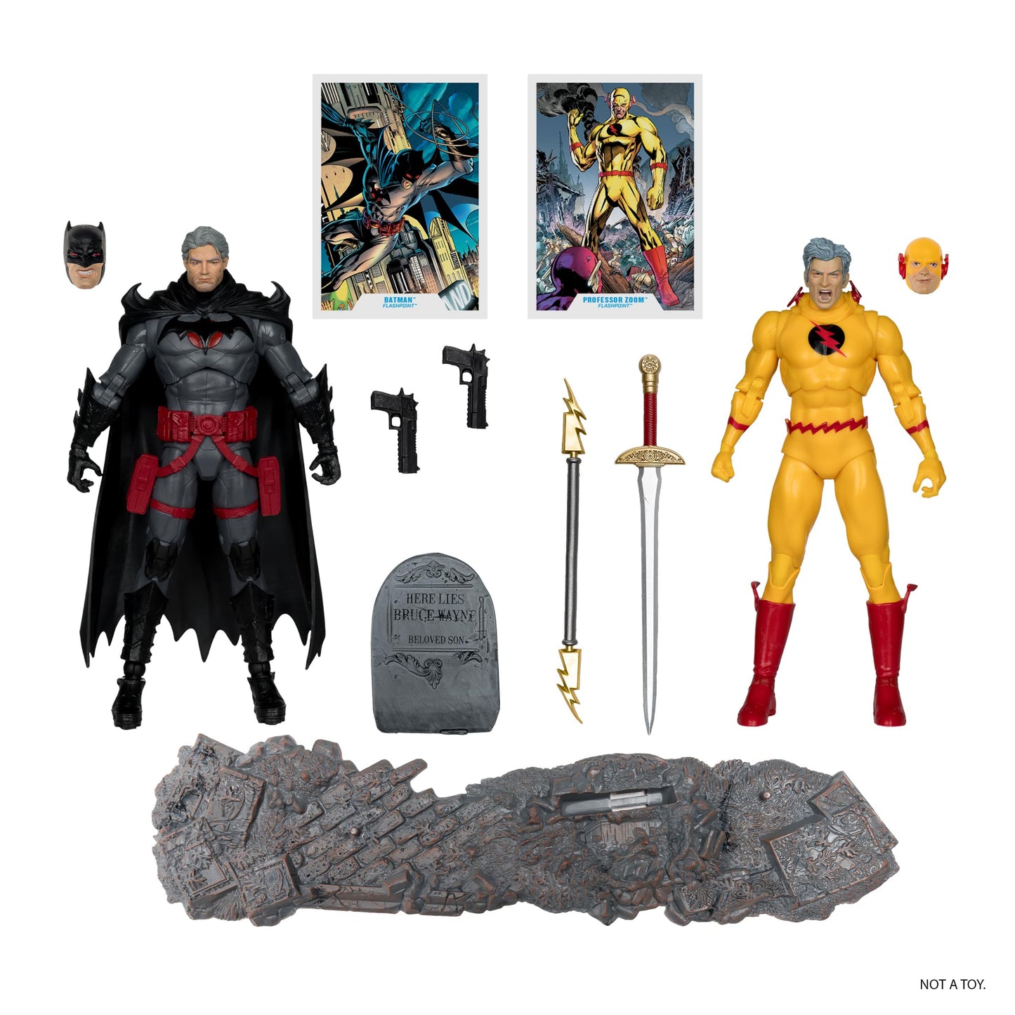 McFarlane Toys DC Multiverse Batman vs Professor Zoom (Flashpoint) 7in Action Figure 2pk