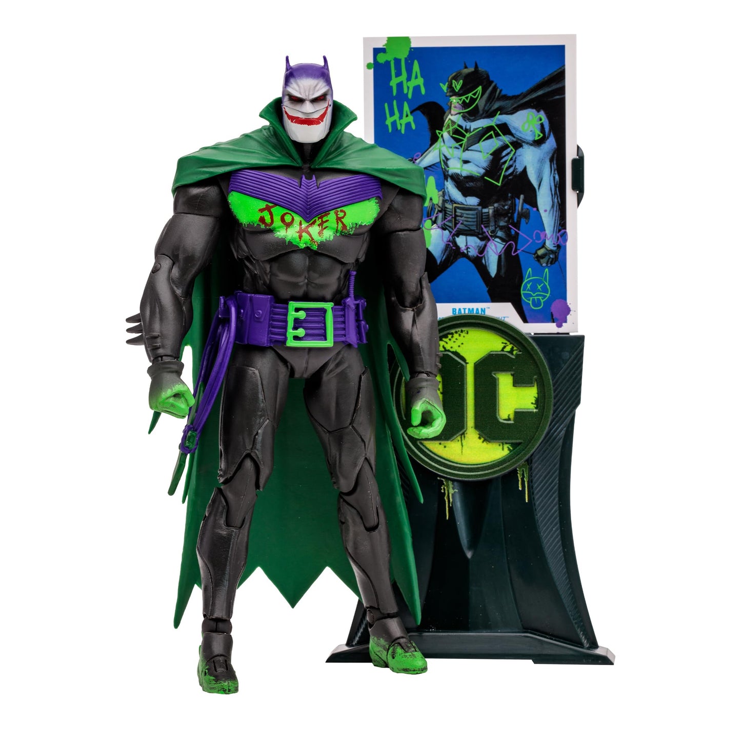 McFarlane Toys DC Multiverse Batman White Knight (Jokerized) – 7in Gold Label Figure, Amazon Exclusive
