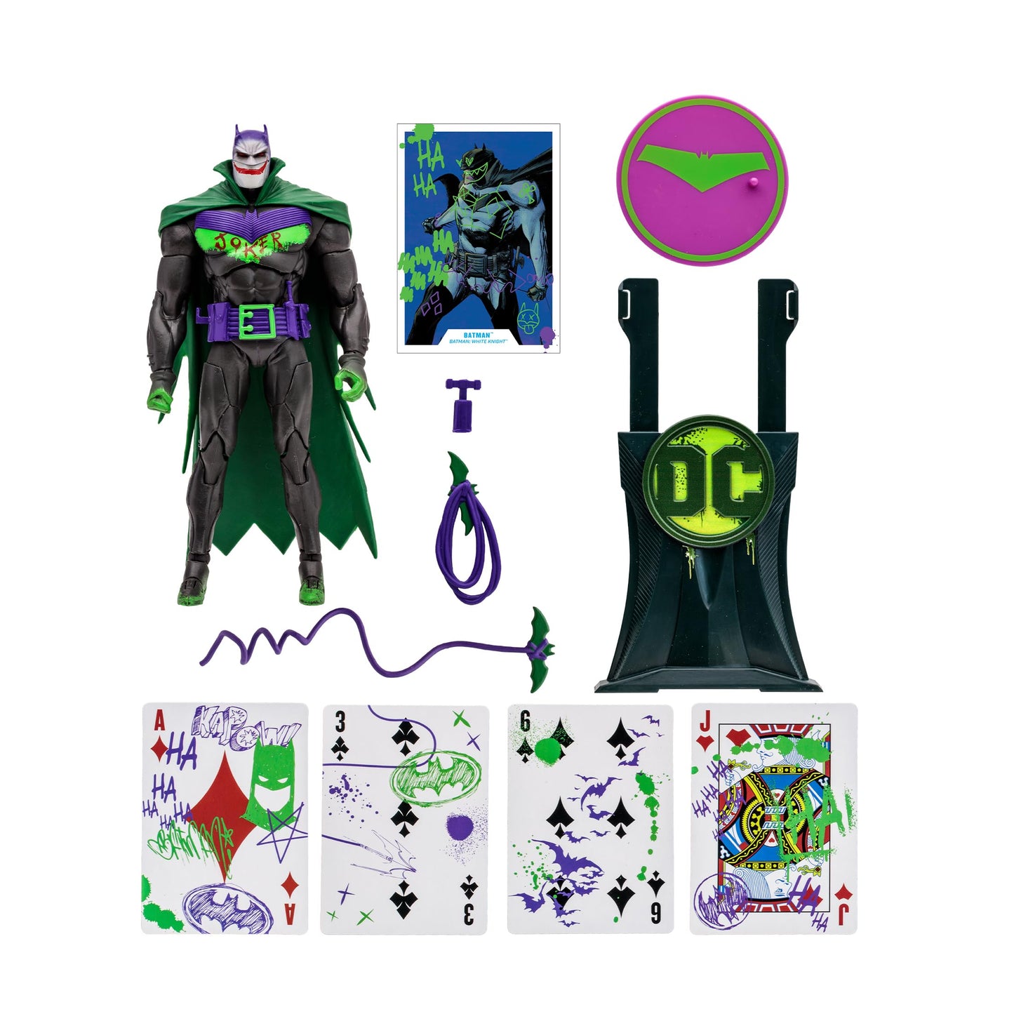 McFarlane Toys DC Multiverse Batman White Knight (Jokerized) – 7in Gold Label Figure, Amazon Exclusive