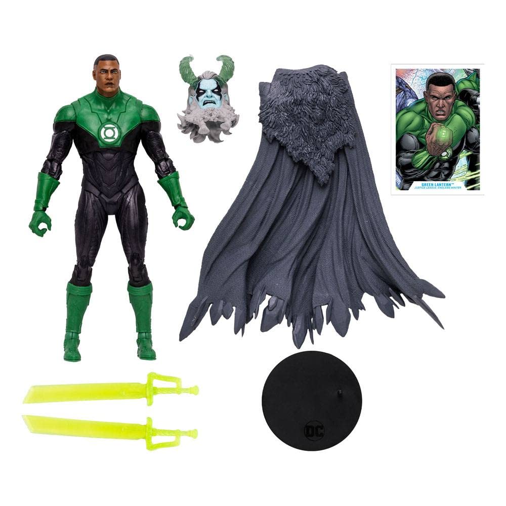 McFarlane Toys DC Multiverse Green Lantern John Stewart Endless Winter 7-Inch Action Figure + Frost King Build-A Piece