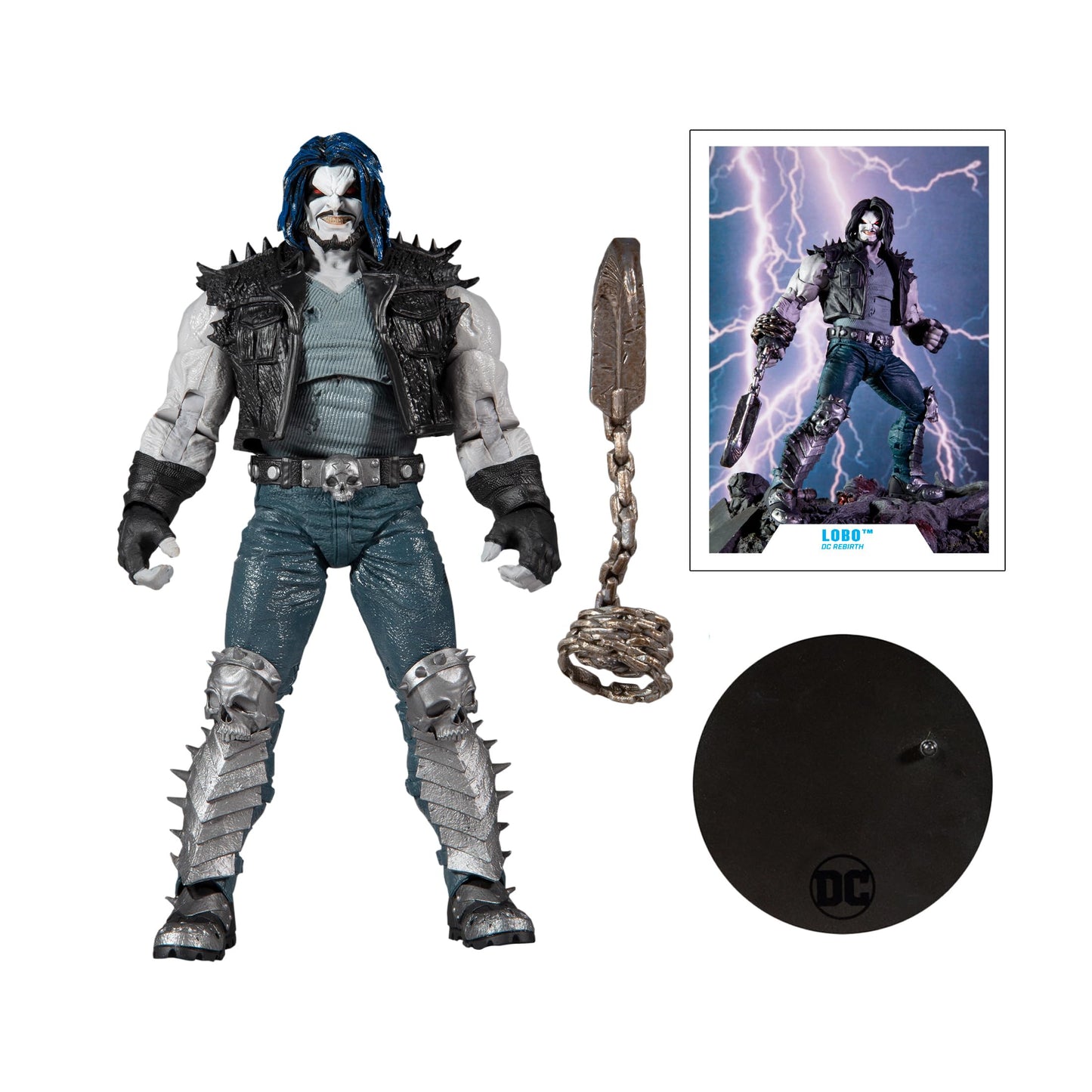 McFarlane Toys DC Multiverse Lobo (DC Rebirth) 7-Inch Action Figure with Accessories