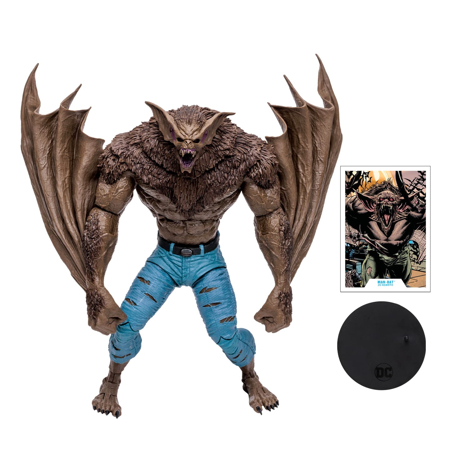 McFarlane Toys DC Multiverse Man-Bat Mega Action Figure – Ultra Articulation, 7” Scale
