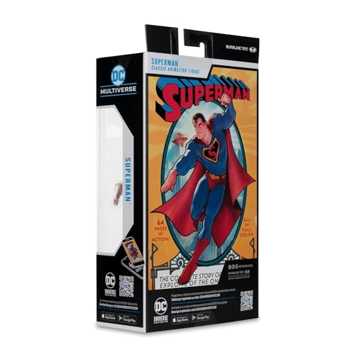 McFarlane Toys DC Multiverse Superman 7in Action Figure — 1940s Animation Edition
