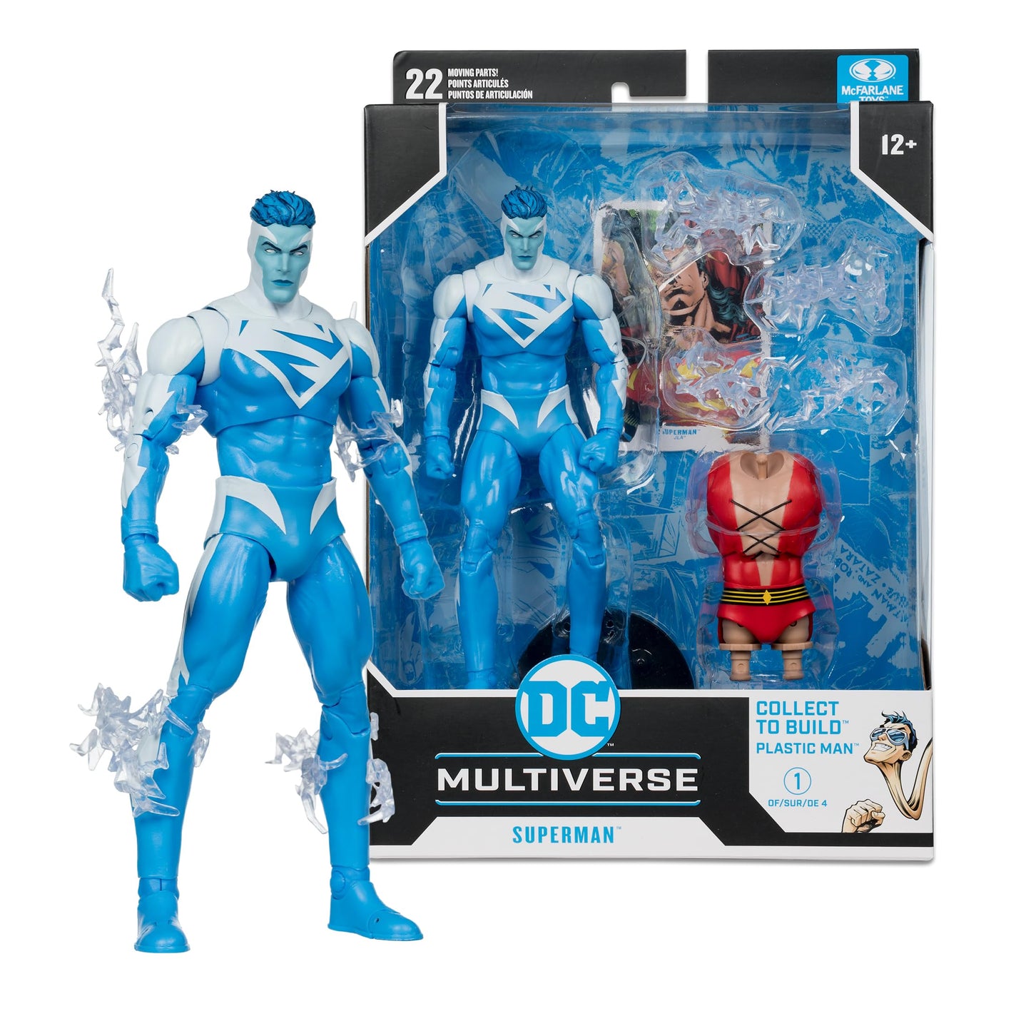 McFarlane Toys DC Multiverse Superman (JLA) 7-Inch Build-A Figure | Collectible Action Figure