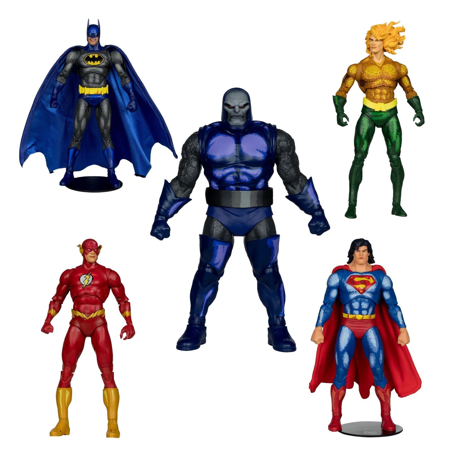 McFarlane Toys DC Multiverse Justice League Task Force 7-Inch Build-A Superman Bundle (Flash, Aquaman & Batman)