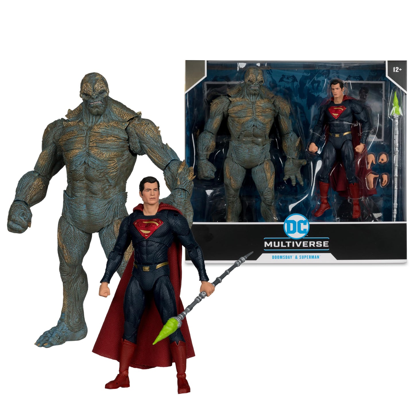 McFarlane Toys DC Multiverse Doomsday & Superman 2-Pack – 7in Action Figures | Batman v Superman