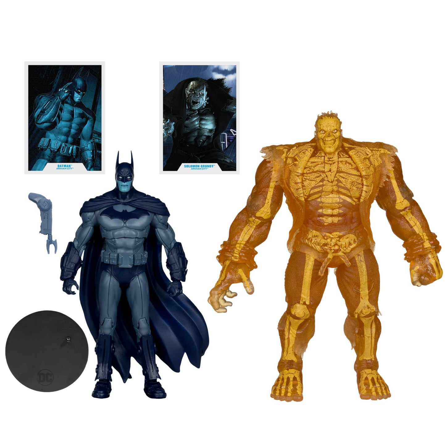 McFarlane Toys DC Multiverse Batman & Solomon Grundy (Arkham City) 7in Figure + Mega Figure 2pk – Gold Label