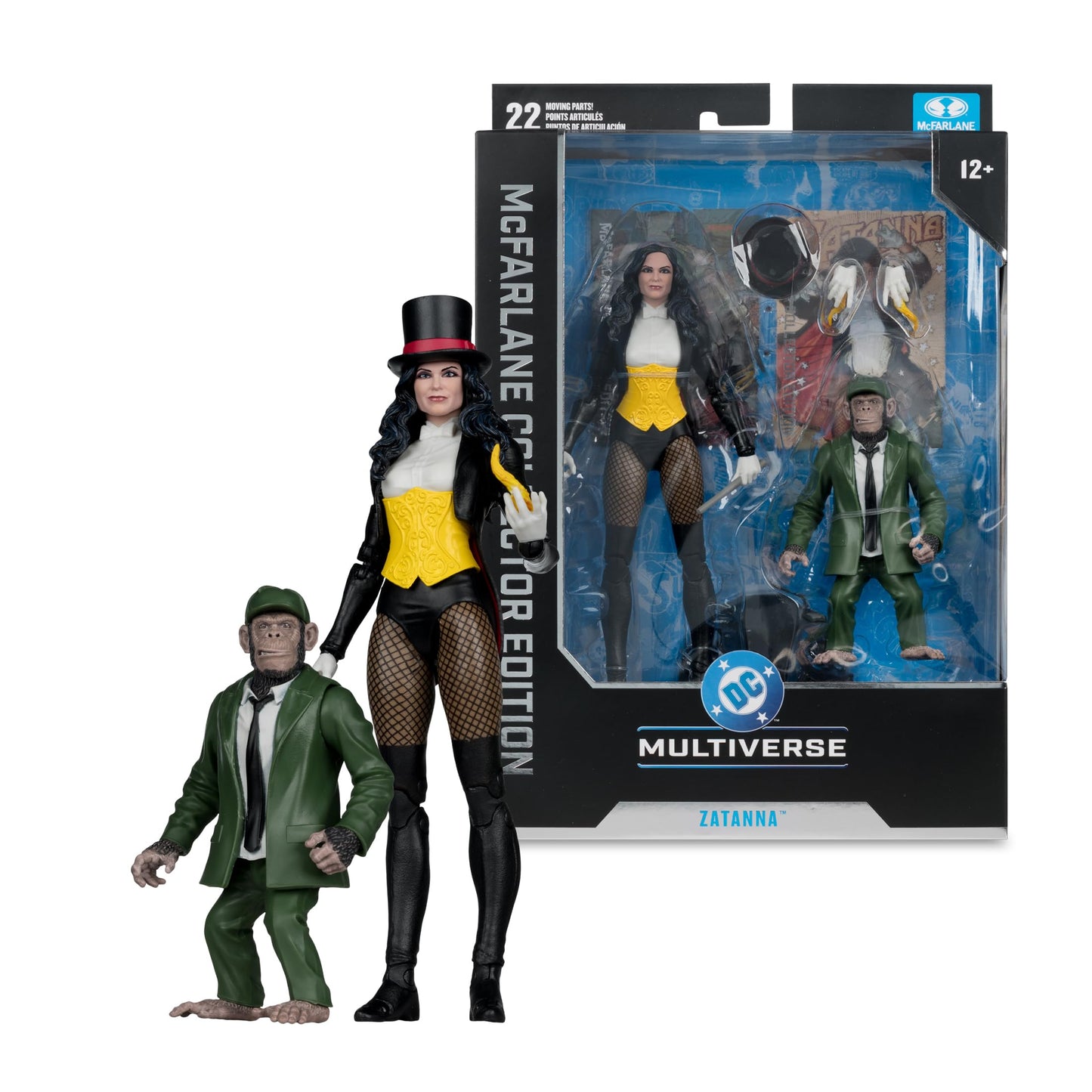 McFarlane Toys DC Multiverse Zatanna 7in Action Figure + Detective Chimp #53