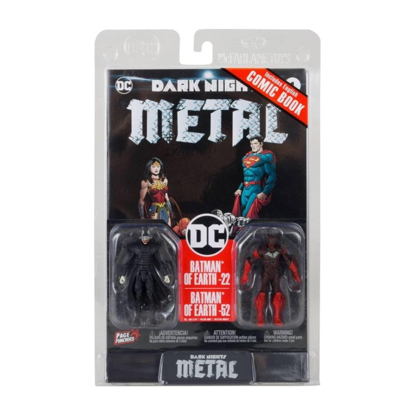 McFarlane Toys DC Page Punchers 2pk Batman Who Laughs & Red Death – 3-inch Figures
