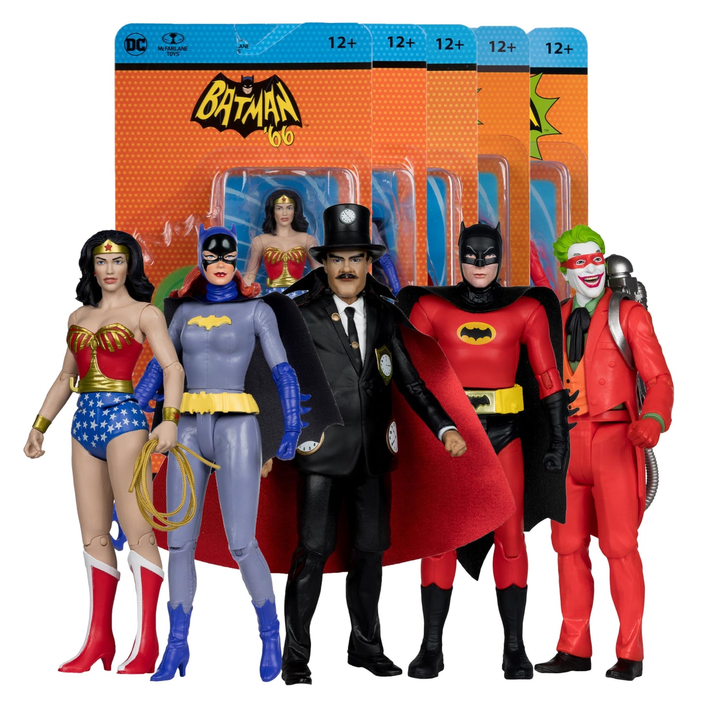 McFarlane Toys DC Retro 6 Pack Batman 66' Comic – 6in Action Figures