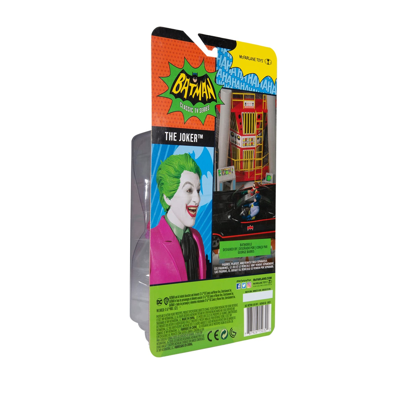 McFarlane Toys DC Retro 6in WV1-Batman 66 The Joker Figure – Multicolour