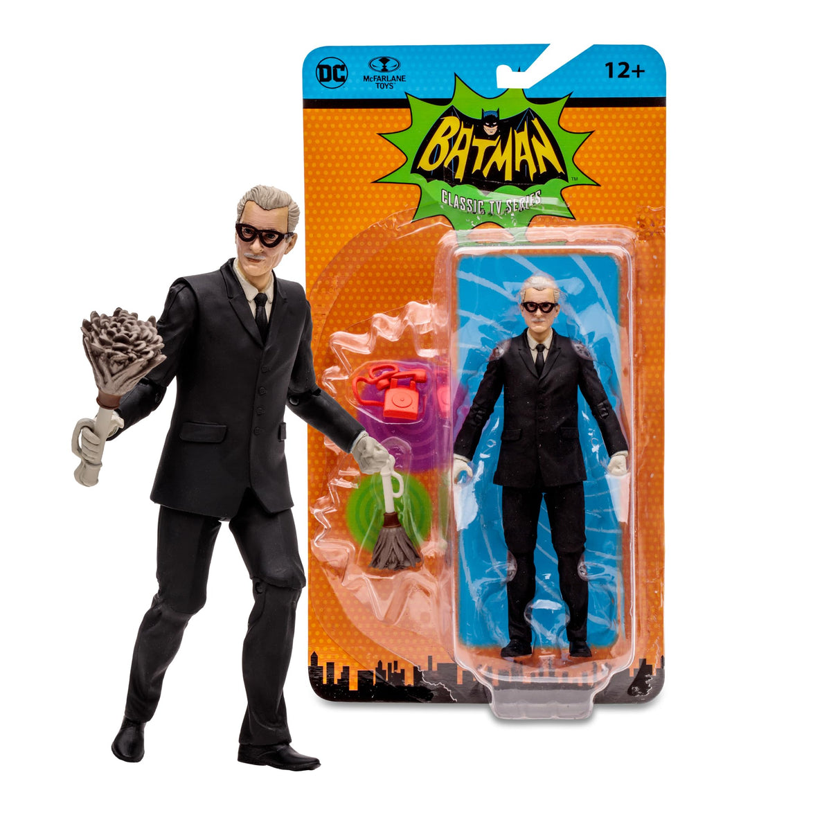 McFarlane Toys DC Retro Alfred Pennyworth Figure – Batman 66', 6in Collectible