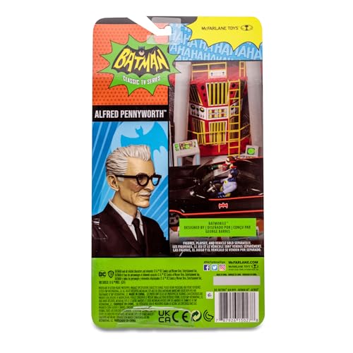 McFarlane Toys DC Retro Alfred Pennyworth Figure – Batman 66', 6in Collectible