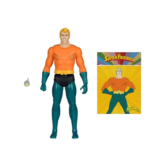 McFarlane Toys DC Retro Aquaman (Super Friends) 6in Action Figure | Collectible Toy