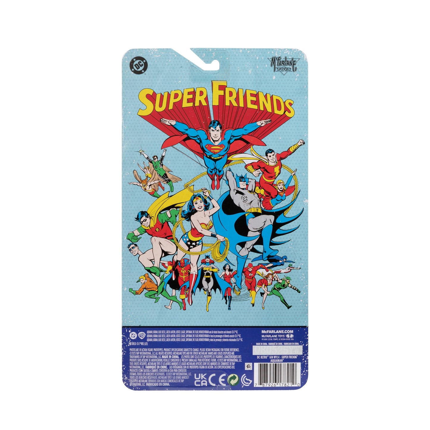 McFarlane Toys DC Retro Aquaman (Super Friends) 6in Action Figure | Collectible Toy