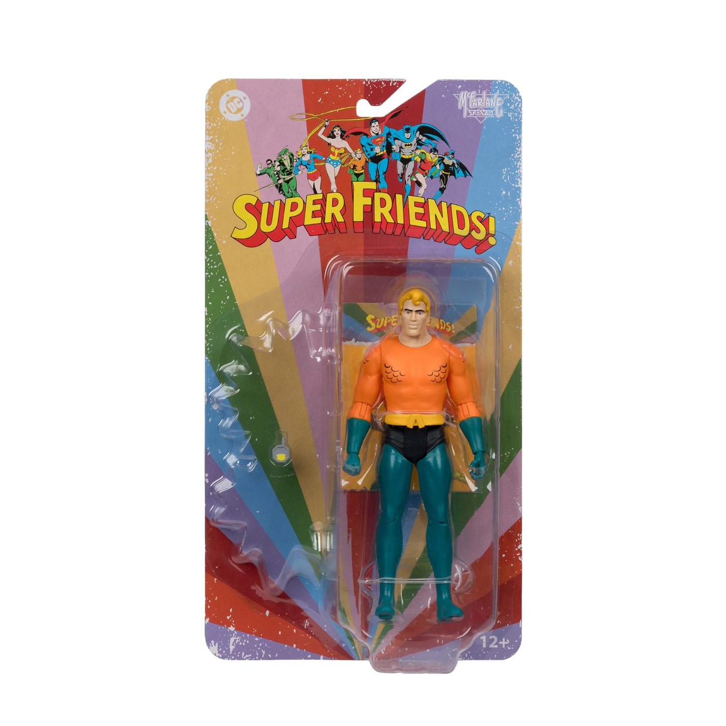 McFarlane Toys DC Retro Aquaman (Super Friends) 6in Action Figure | Collectible Toy