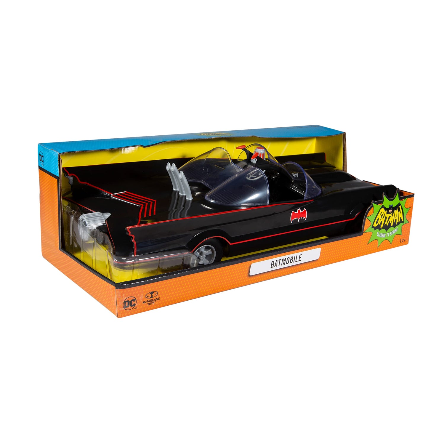 McFarlane Toys DC Retro Batmobile (Batman 66') Vehicle – Classic 1960s Display Model