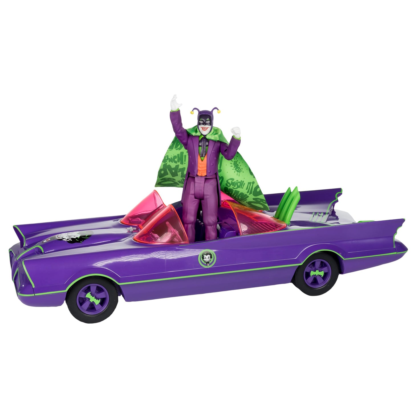 McFarlane Toys DC Retro Batmobile & The Joker (Batman 66') 2-Pack – Gold Label Amazon Exclusive
