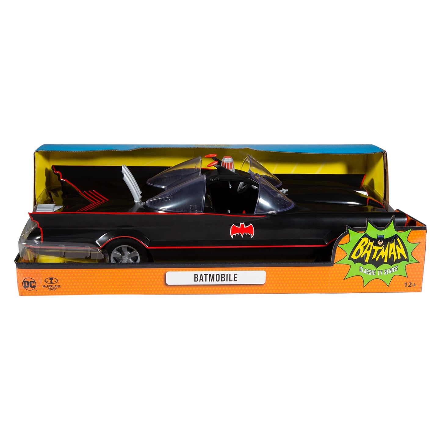 McFarlane Toys DC Retro Batmobile (Batman 66') Vehicle – Classic 1960s Display Model