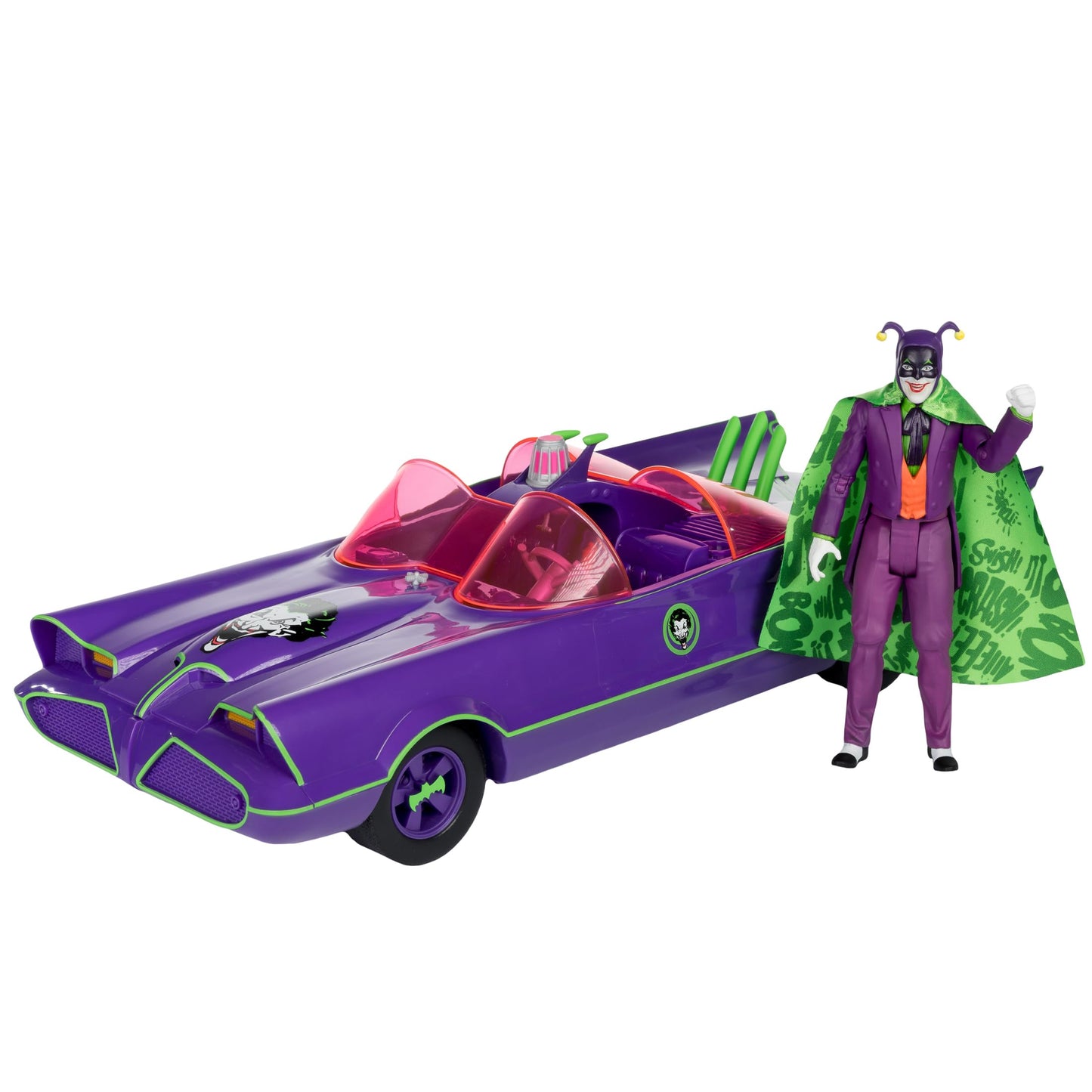 McFarlane Toys DC Retro Batmobile & The Joker (Batman 66') 2-Pack – Gold Label Amazon Exclusive
