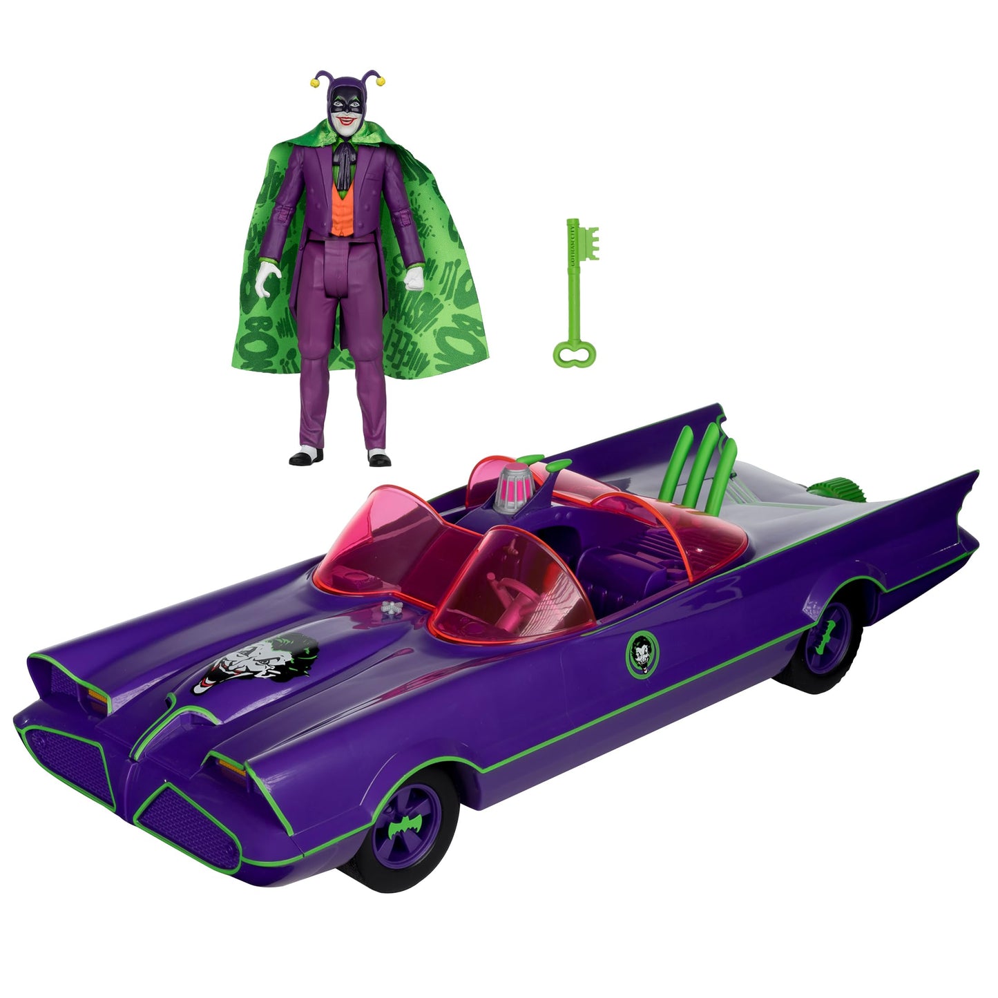 McFarlane Toys DC Retro Batmobile & The Joker (Batman 66') 2-Pack – Gold Label Amazon Exclusive
