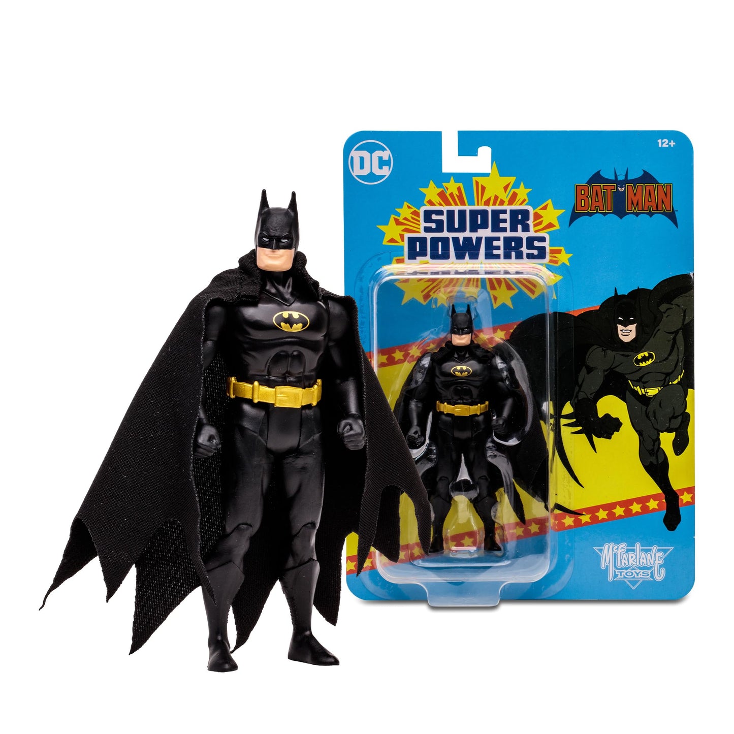 McFarlane Toys DC Super Powers Batman (Black Suit) 4.5in Action Figure