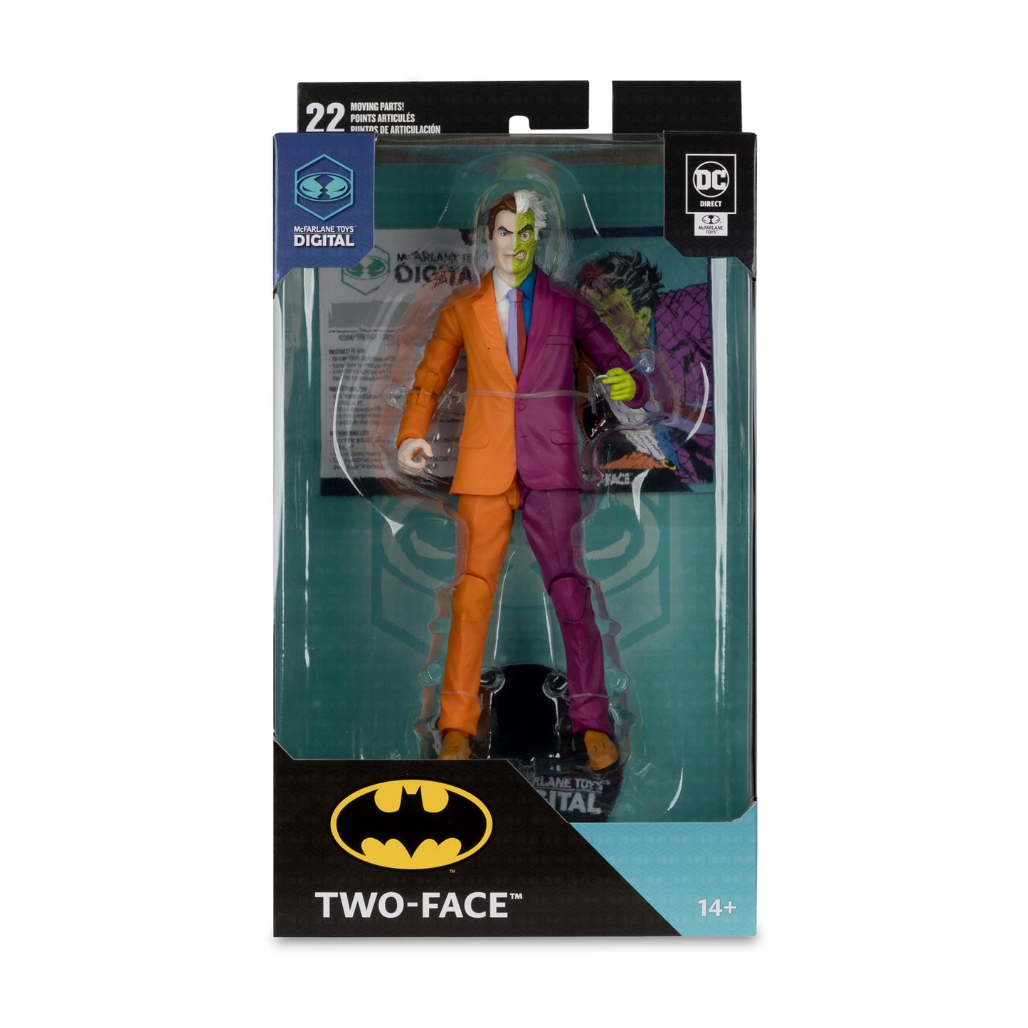 Two-Face (DC: The Silver Age) 7-inch Figure | McFarlane Toys with Digital Collectible