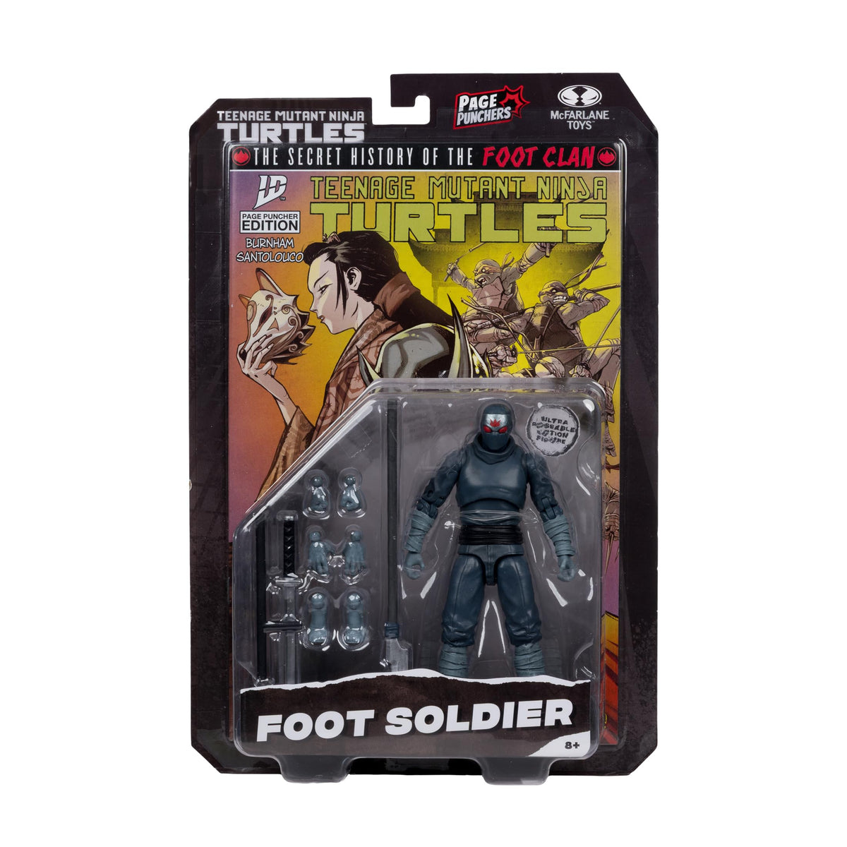 McFarlane Toys Foot Soldier 5in Figure – TMNT Page Punchers with Exclusive Comic