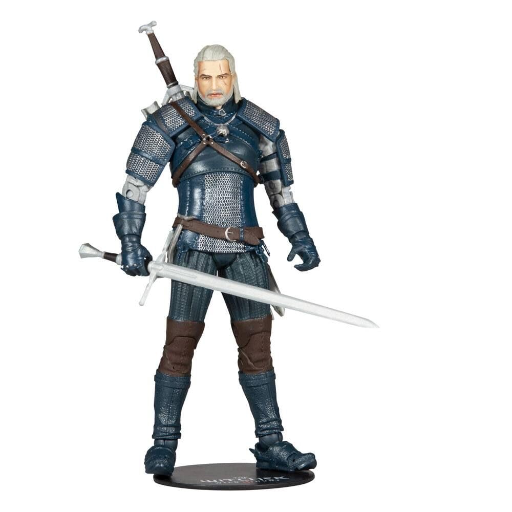 McFarlane Toys The Witcher Geralt of Rivia – Viper Armor Teal 7-Inch Action Figure with Accessories