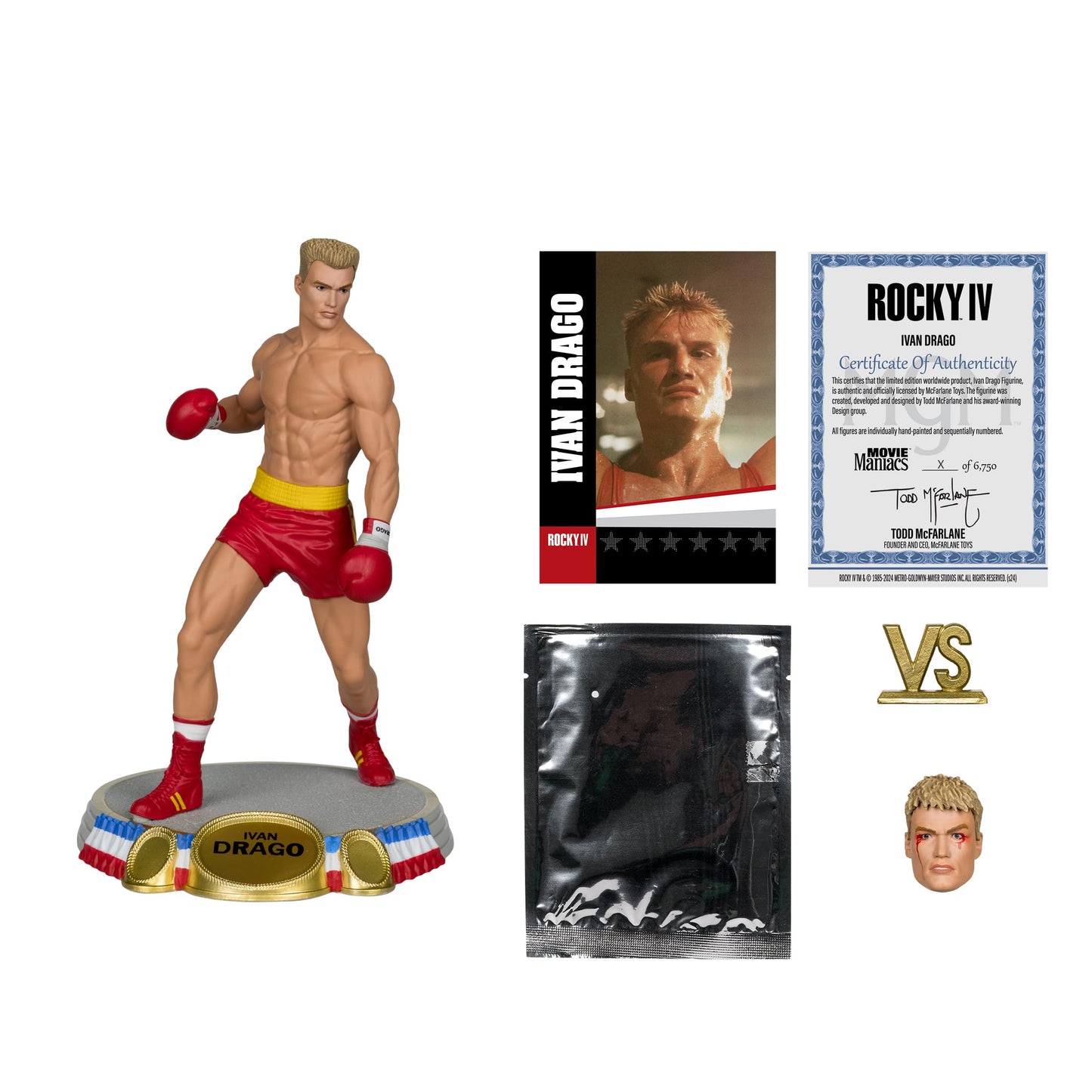 McFarlane Toys Ivan Drago (Rocky IV) 6in Posed Figure – Movie Maniacs