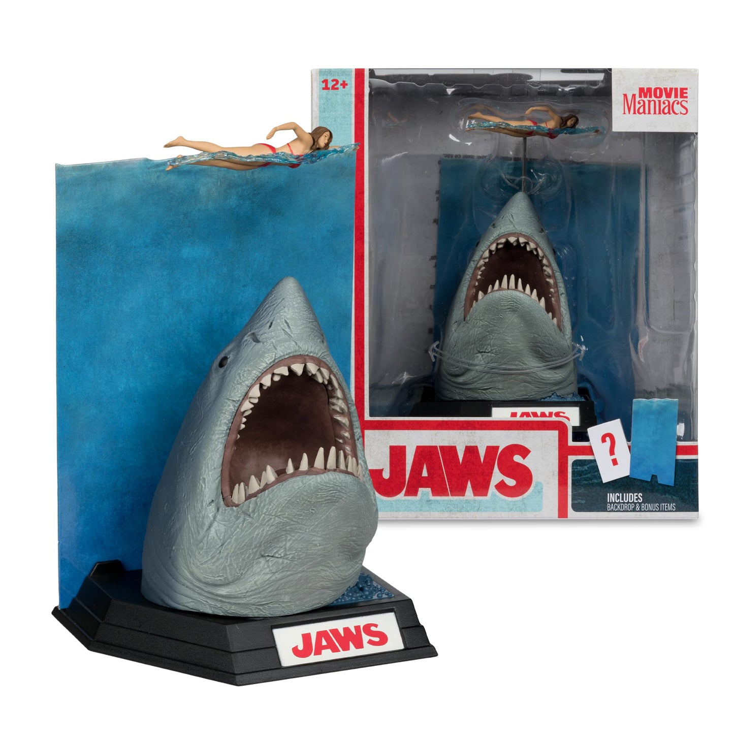 McFarlane Toys Jaws (50th Anniversary) 6in Posed Figure - Collectible Movie Maniacs