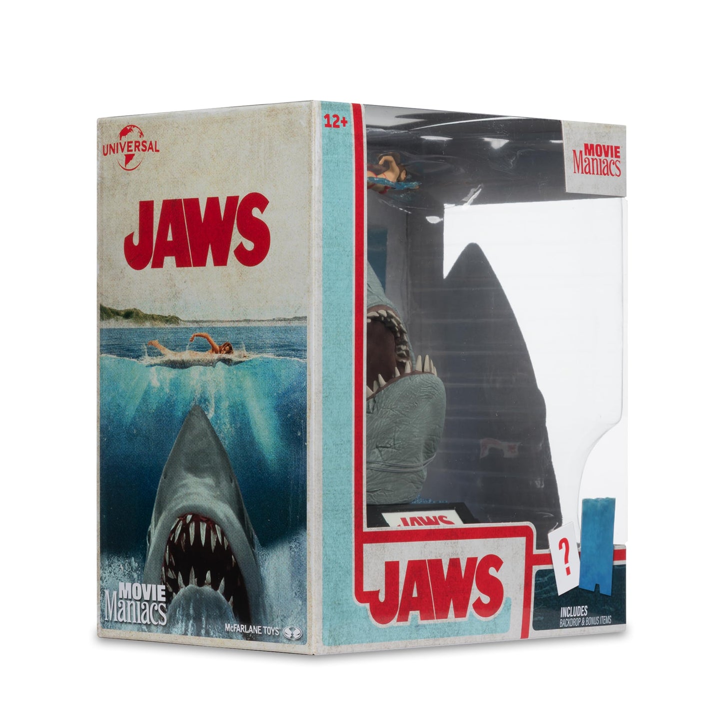 McFarlane Toys Jaws (50th Anniversary) 6in Posed Figure - Collectible Movie Maniacs