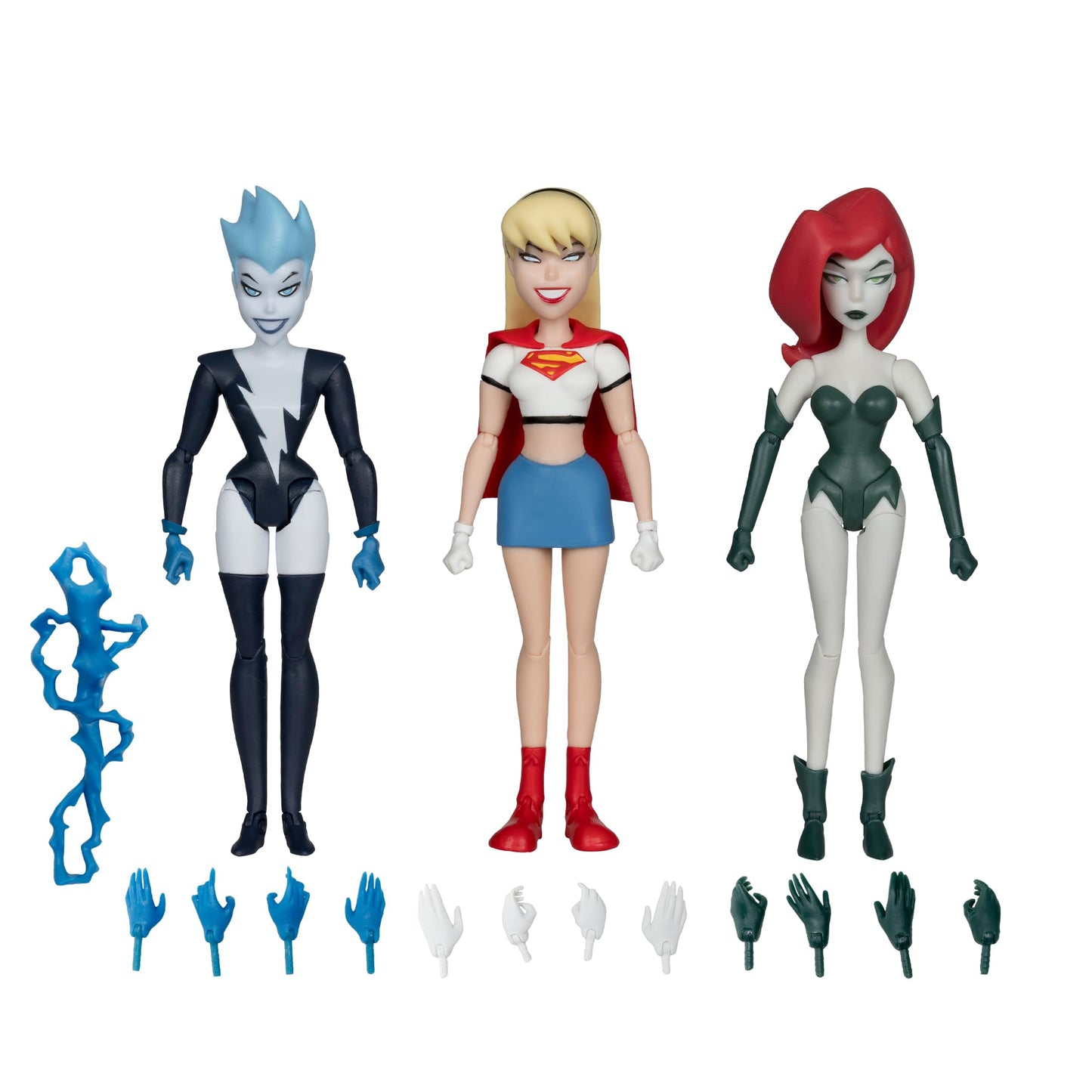 McFarlane Toys The New Batman Adventures Poison Ivy Live Wire Supergirl 3pk Gold Label – Girls' Night Out