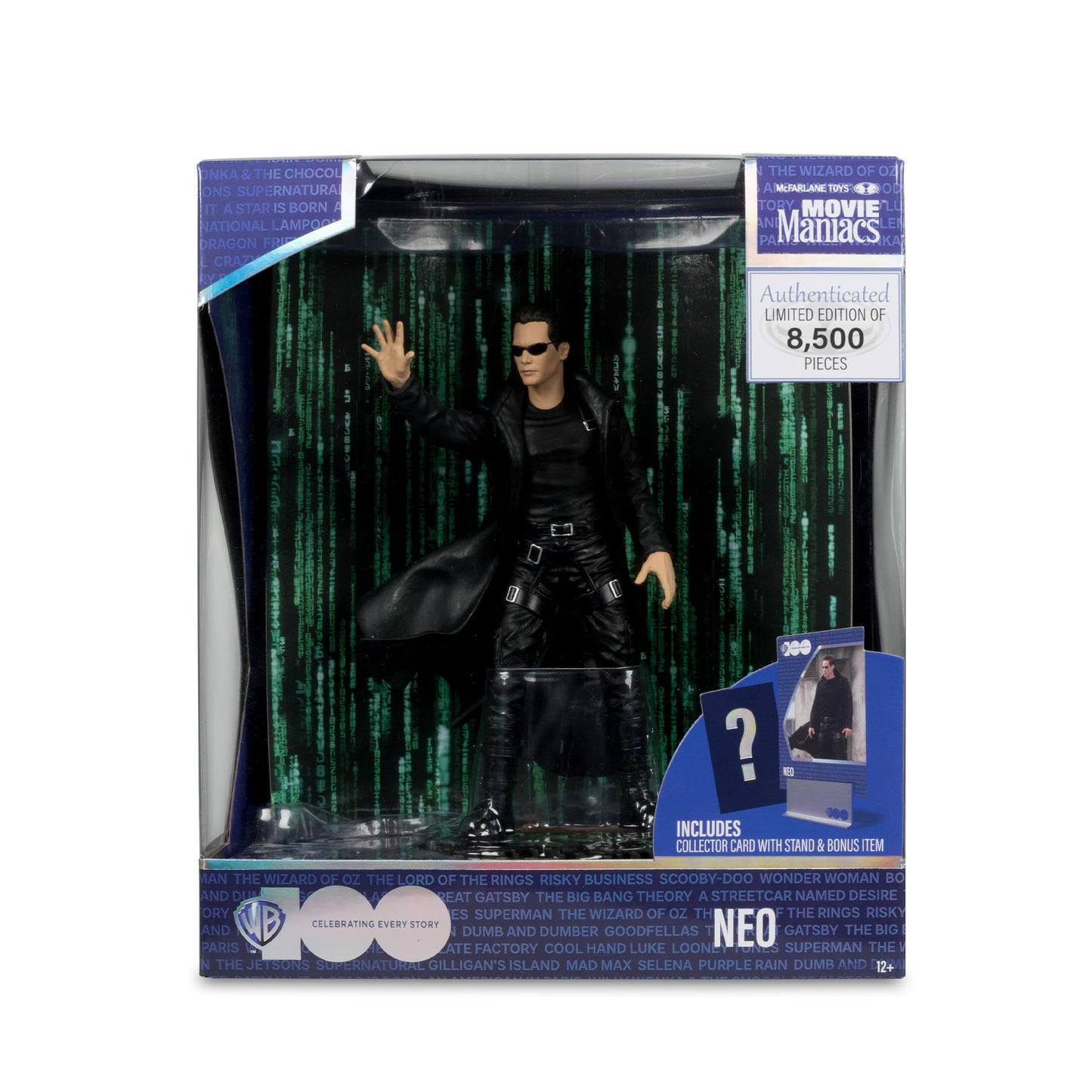 McFarlane Toys Movie Maniacs Neo (The Matrix) 6in Figure – Limited Edition with Backdrop & COA