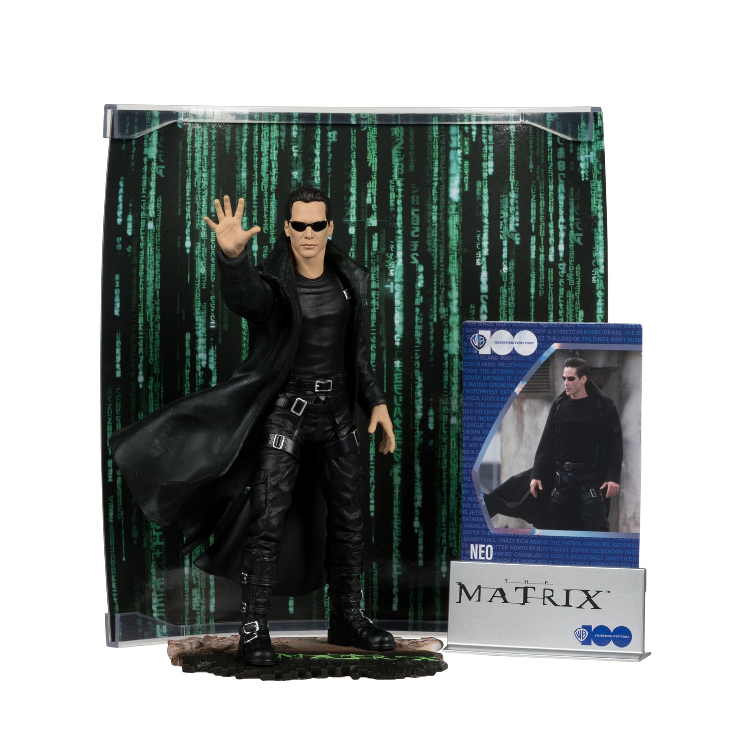 McFarlane Toys Movie Maniacs Neo (The Matrix) 6in Figure – Limited Edition with Backdrop & COA