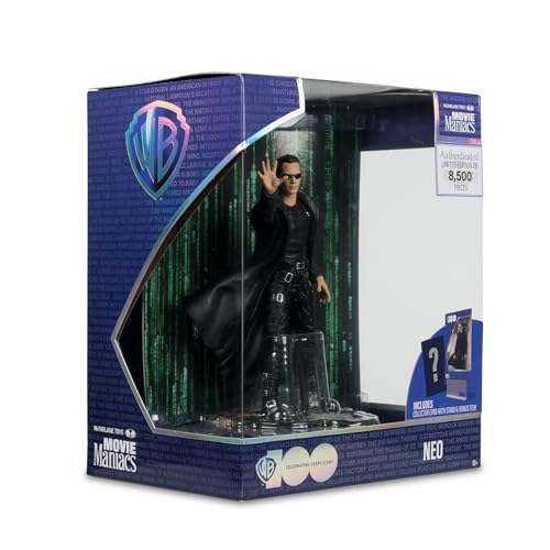 McFarlane Toys Movie Maniacs Neo (The Matrix) 6in Figure – Limited Edition with Backdrop & COA
