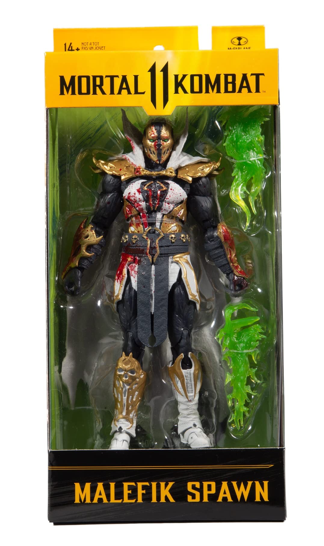 McFarlane Toys Mortal Kombat Malefik Spawn Bloody Disciple 7-Inch Figure – Ultra Articulation & Accessories