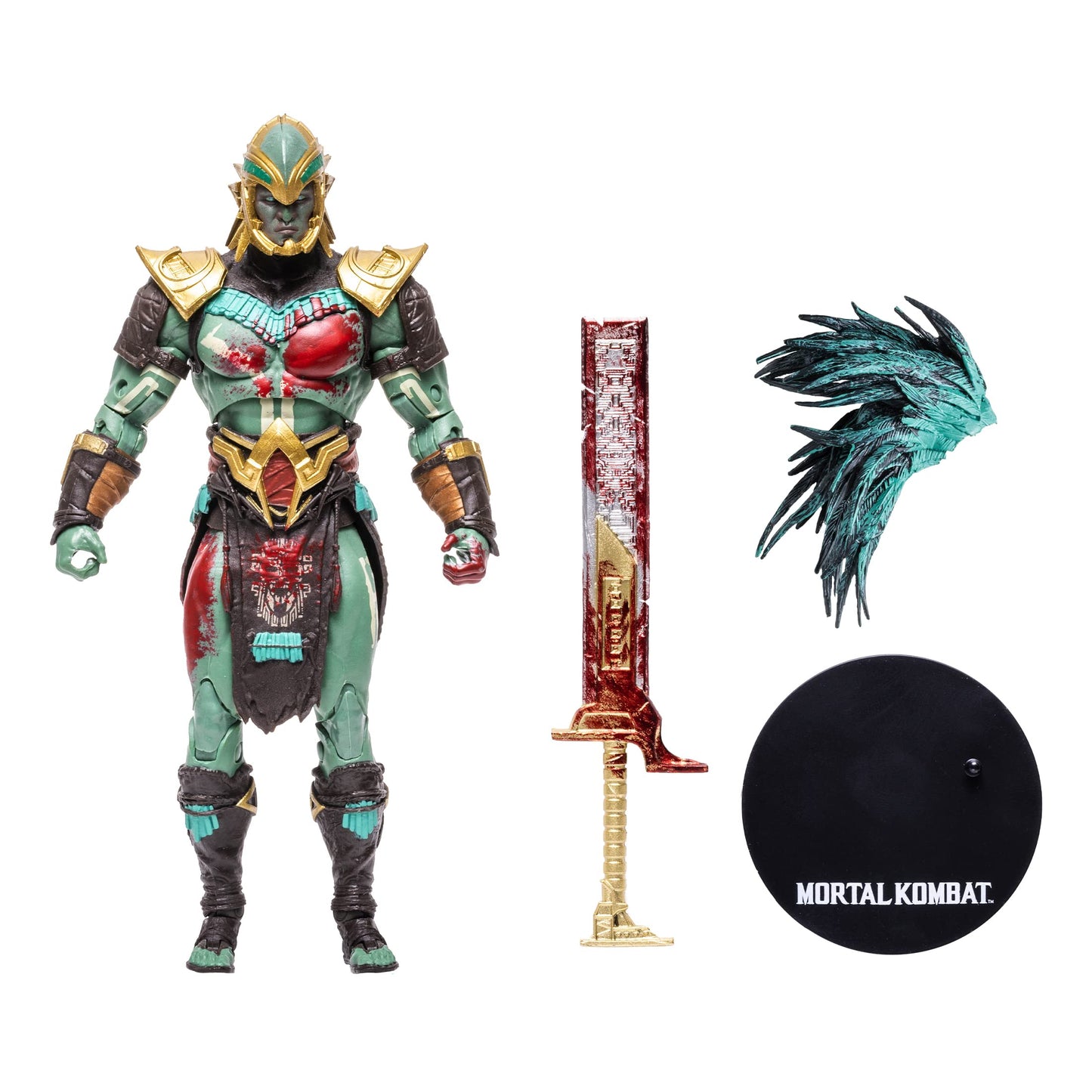 McFarlane Toys Mortal Kombat Kotal Kahn Bloody 7-Inch Action Figure – Ultra Articulation & Accessories