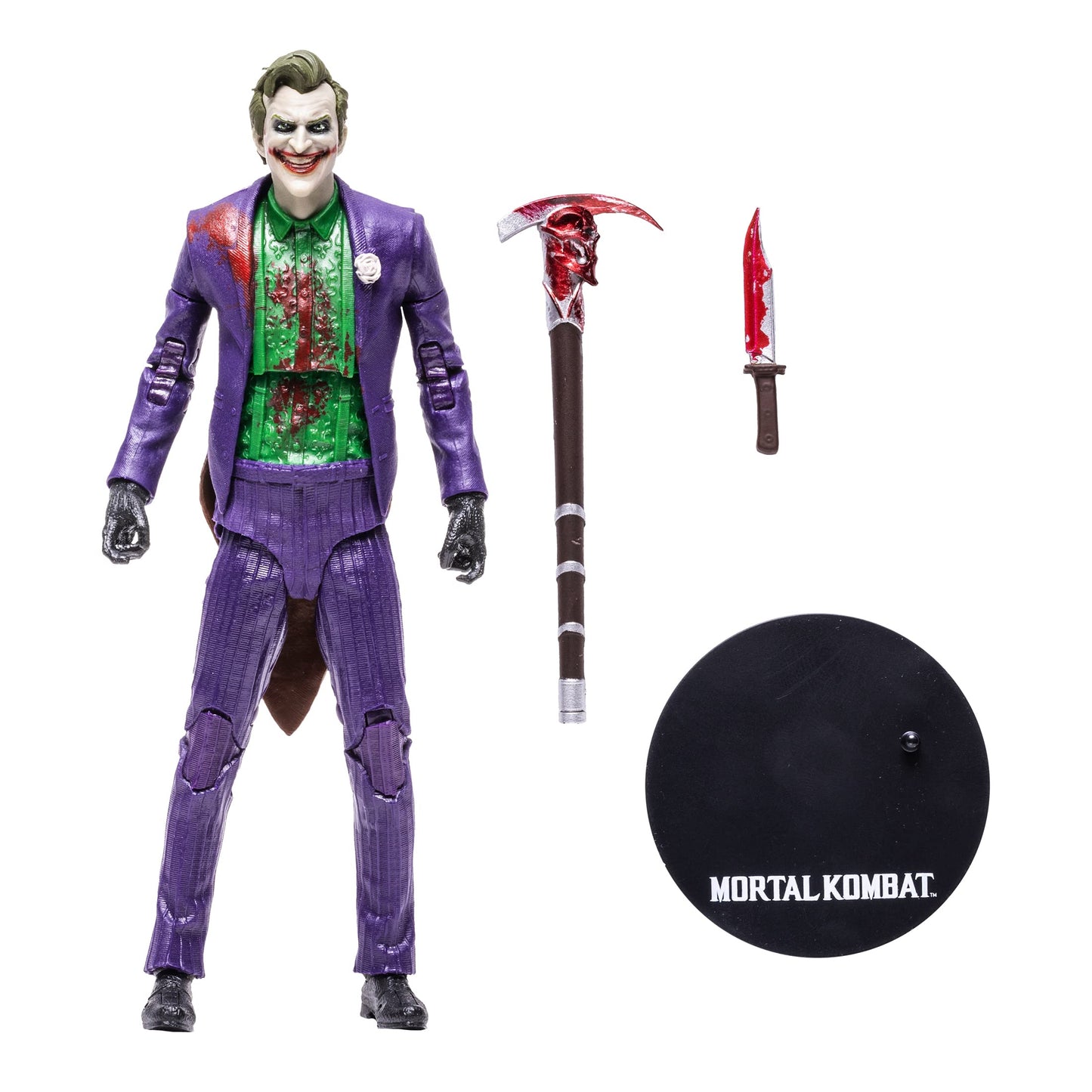 McFarlane Toys Mortal Kombat The Joker (Bloody) 7-inch Action Figure – Accessories