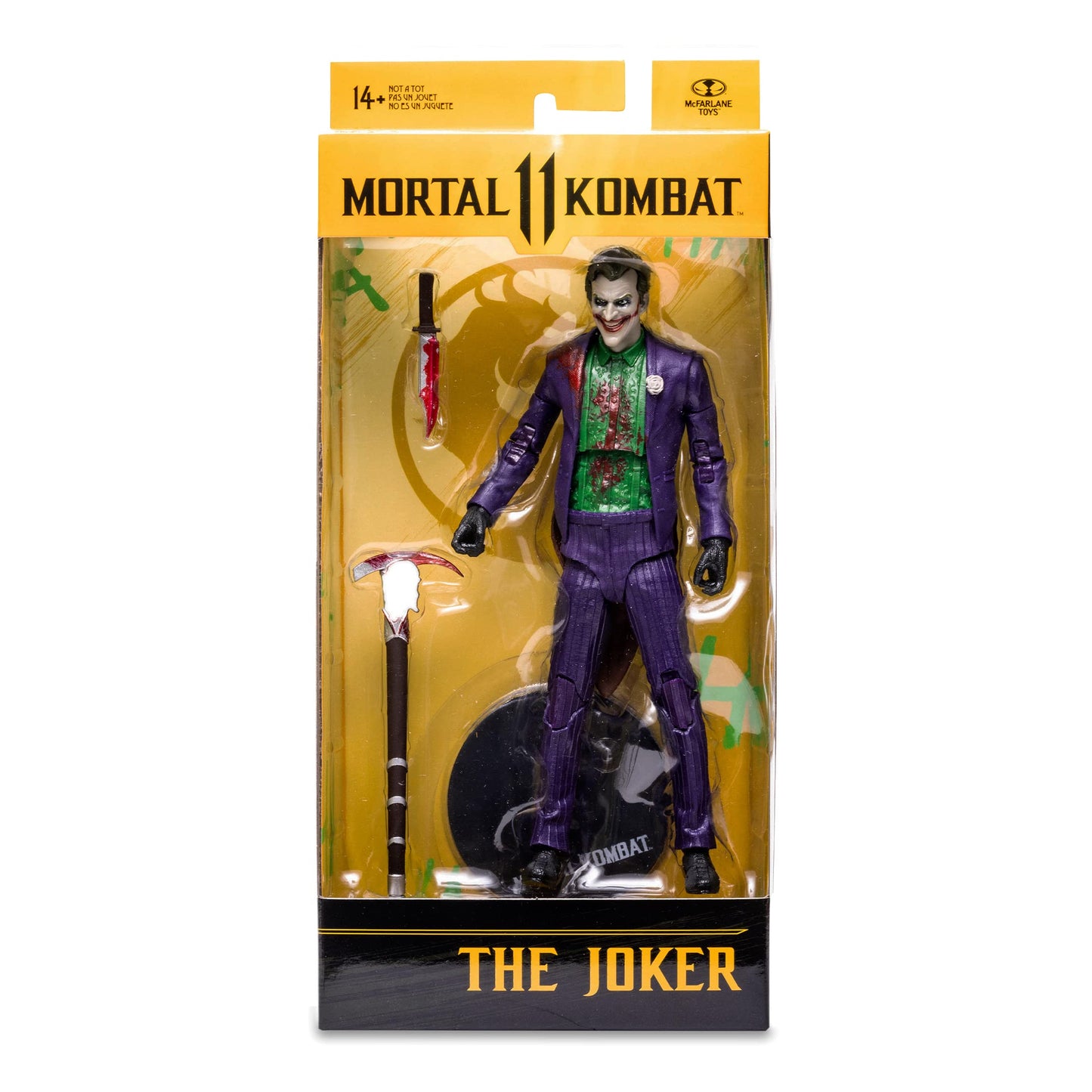 McFarlane Toys Mortal Kombat The Joker (Bloody) 7-inch Action Figure – Accessories