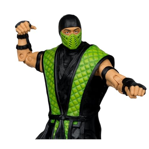 McFarlane Toys Mortal Kombat Klassic Reptile 7in Action Figure | Ultra Articulation & Collectible Display