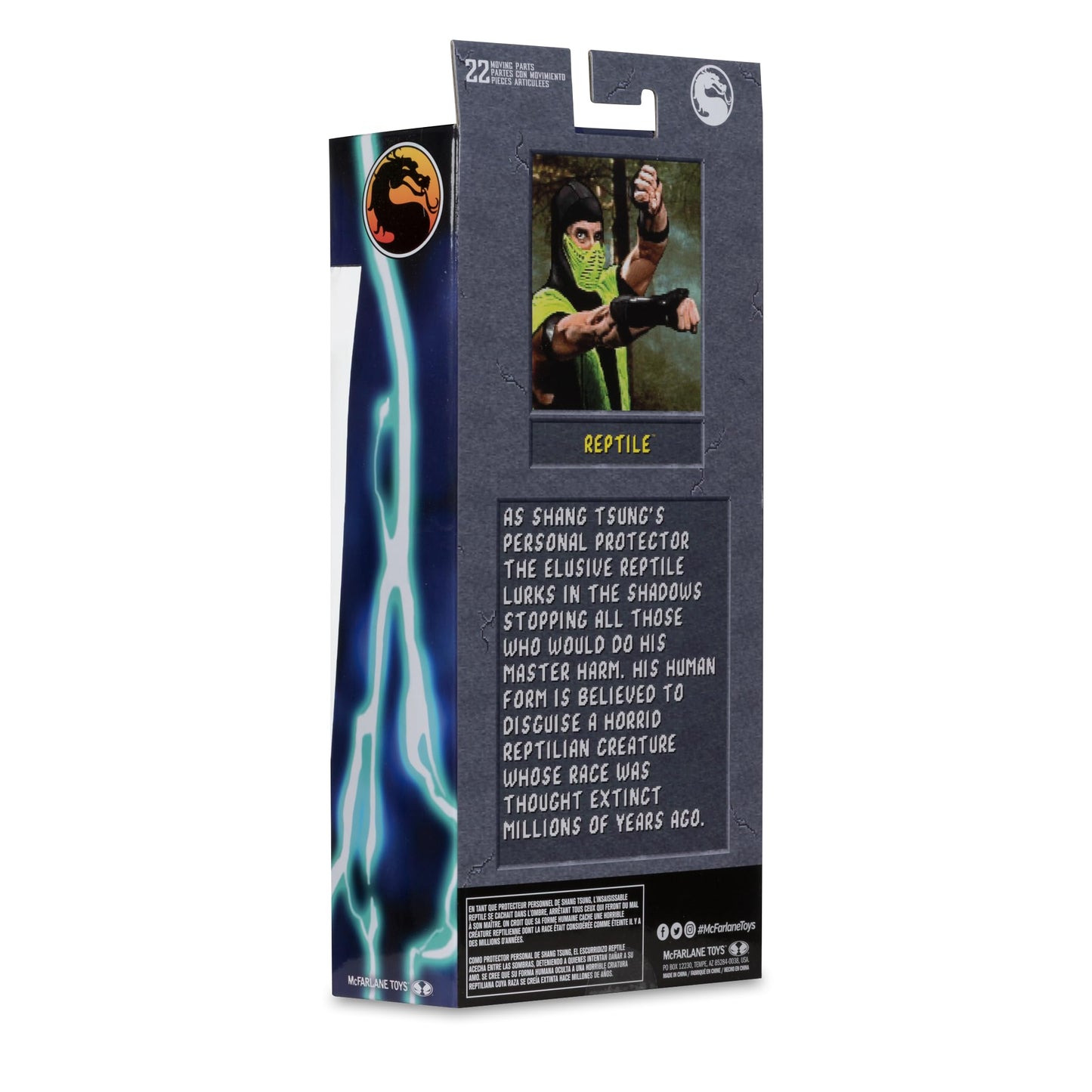 McFarlane Toys Mortal Kombat Klassic Reptile 7in Action Figure | Ultra Articulation & Collectible Display