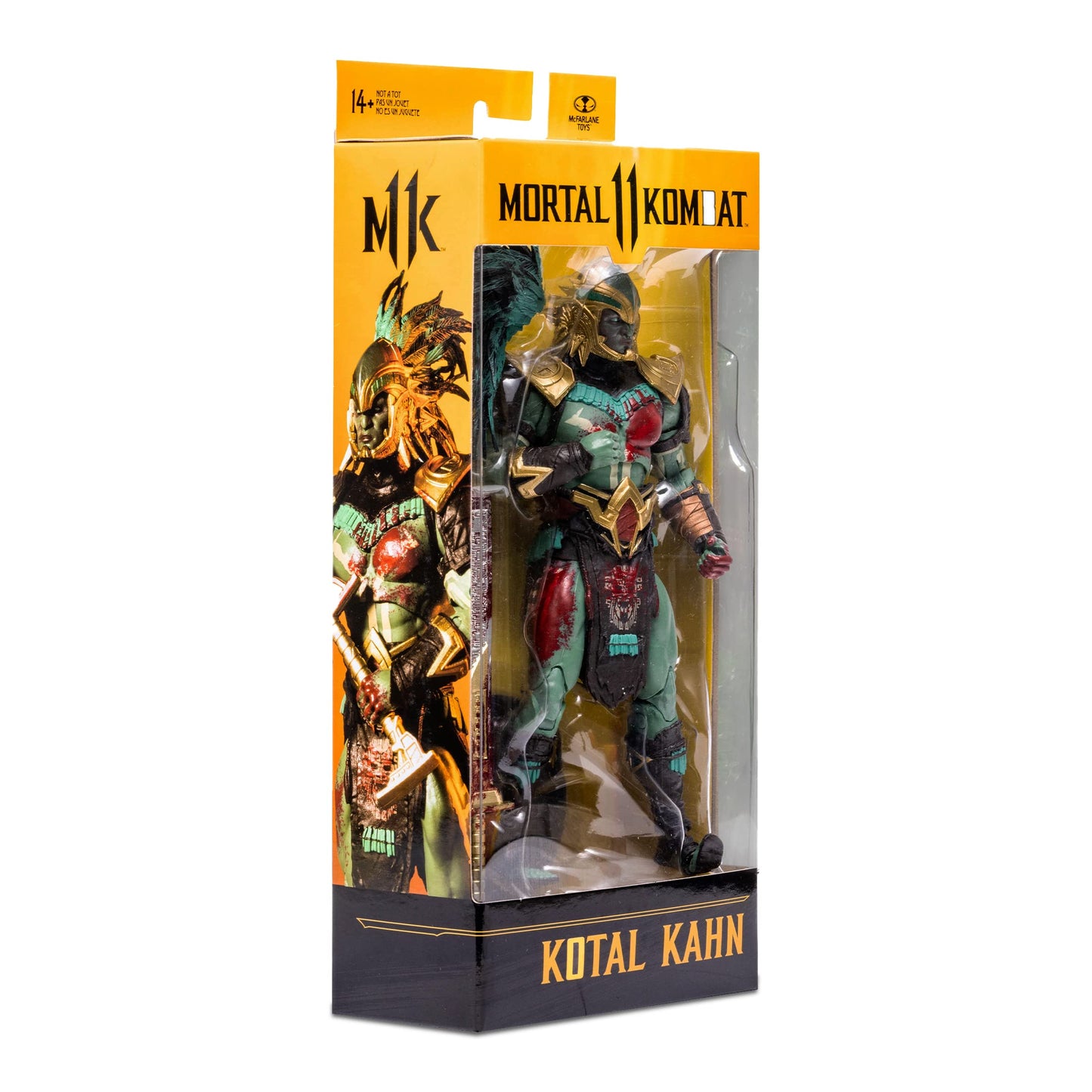 McFarlane Toys Mortal Kombat Kotal Kahn Bloody 7-Inch Action Figure – Ultra Articulation & Accessories