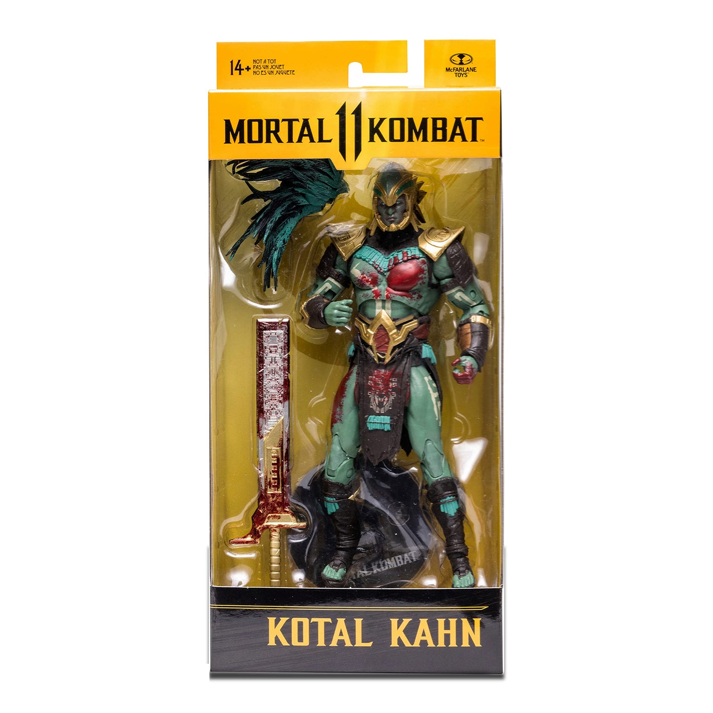 McFarlane Toys Mortal Kombat Kotal Kahn Bloody 7-Inch Action Figure – Ultra Articulation & Accessories