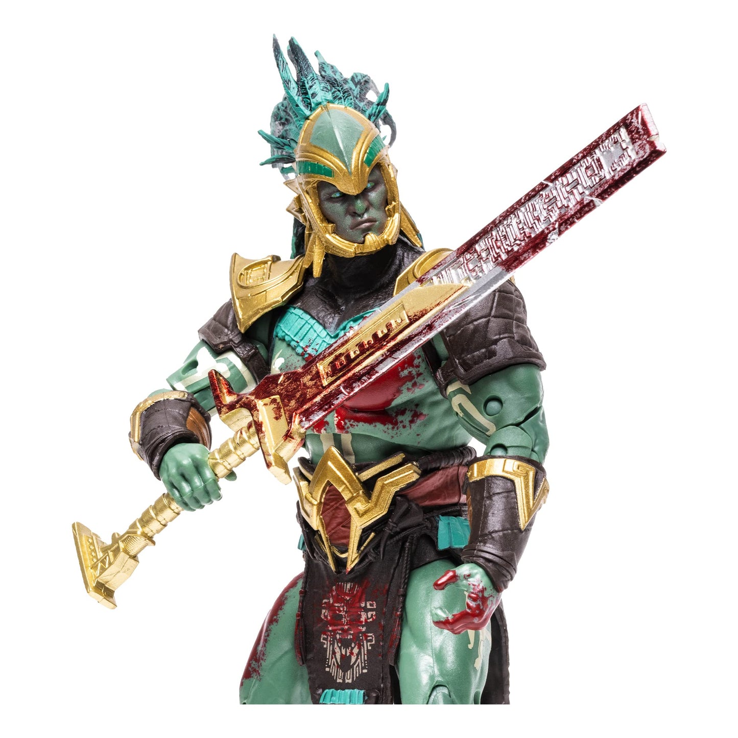 McFarlane Toys Mortal Kombat Kotal Kahn Bloody 7-Inch Action Figure – Ultra Articulation & Accessories