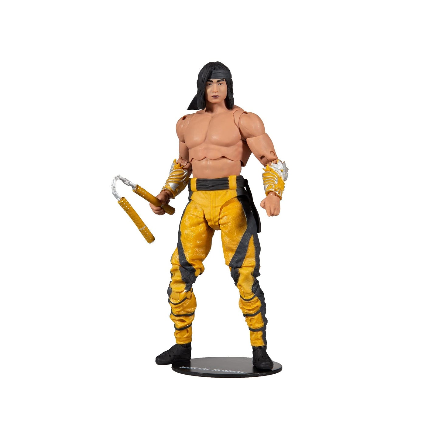 McFarlane Toys Mortal Kombat Liu Kang (Fighting Abbot) 7-inch Action Figure | Ultra Articulation & Accessories