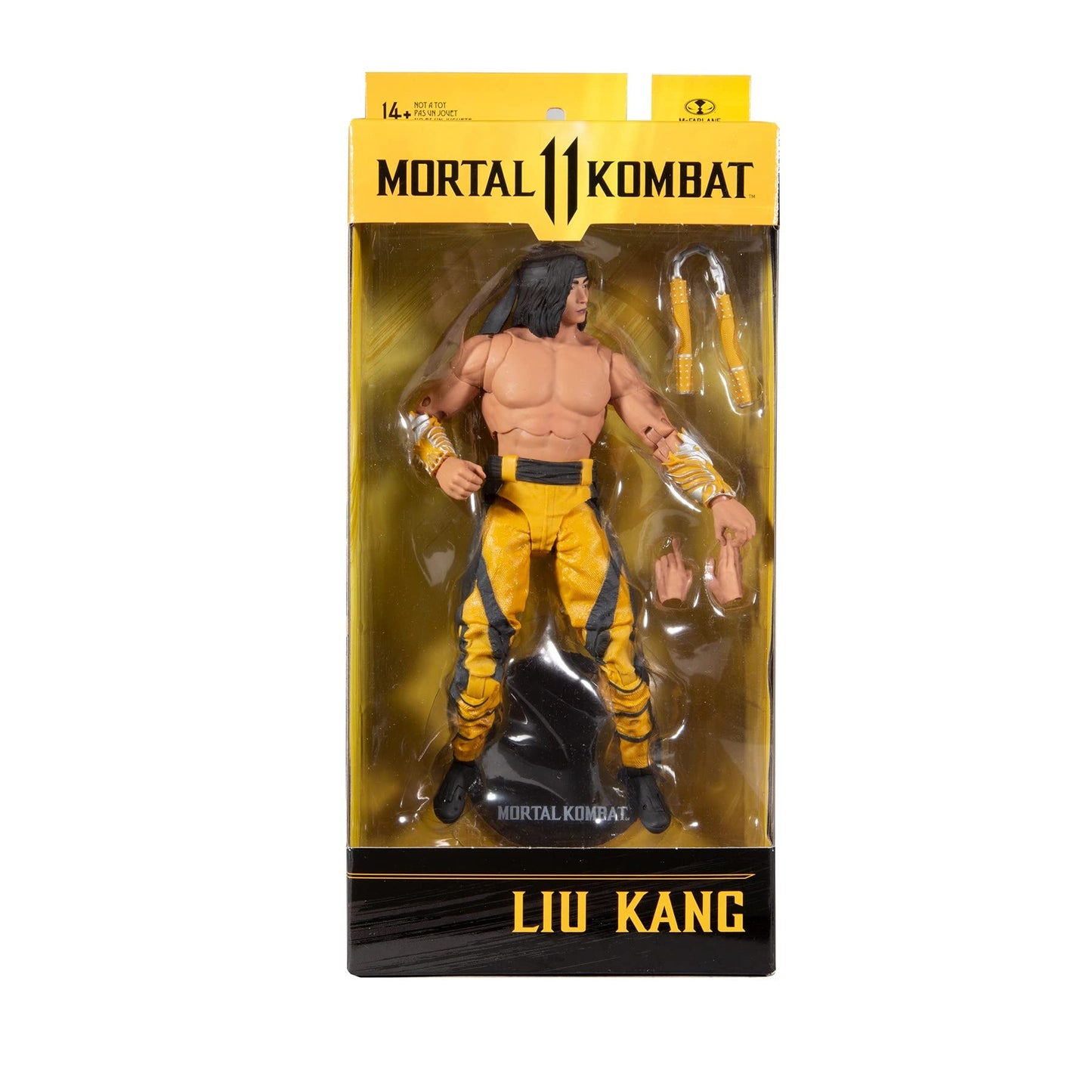 McFarlane Toys Mortal Kombat Liu Kang (Fighting Abbot) 7-inch Action Figure | Ultra Articulation & Accessories