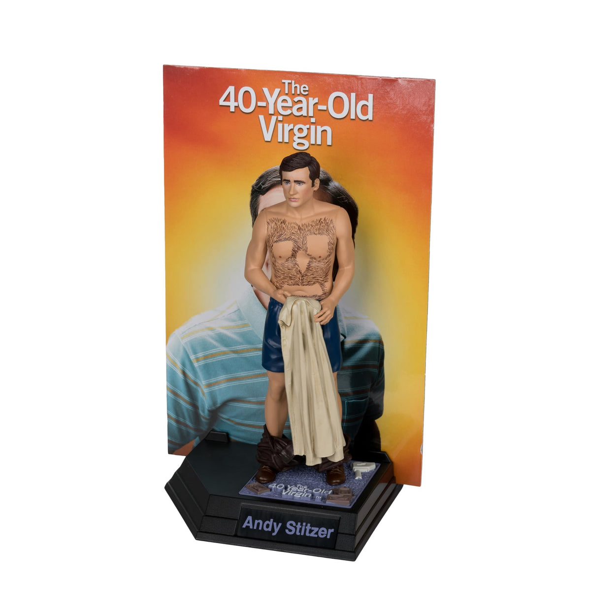McFarlane Toys Movie Maniac Andy Stitzer 6in Posed Figure | The 40-Year-Old Virgin
