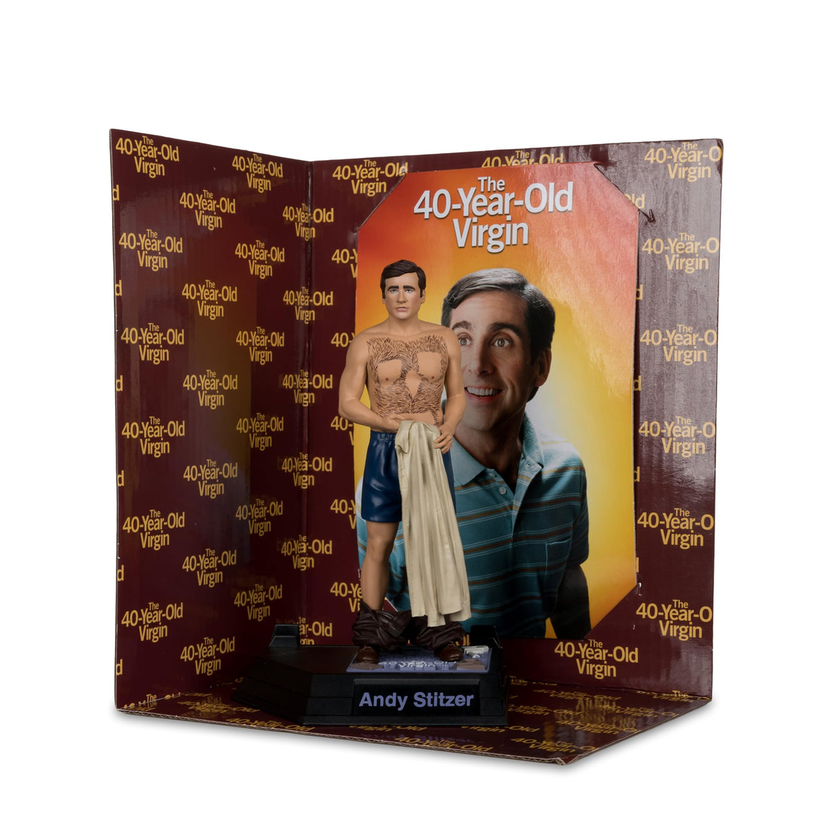 McFarlane Toys Movie Maniac Andy Stitzer 6in Posed Figure | The 40-Year-Old Virgin