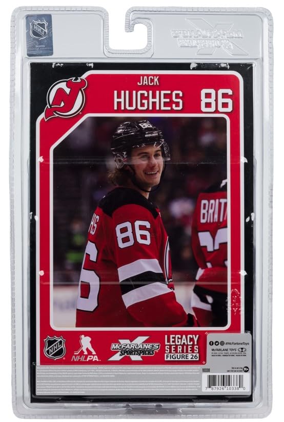McFarlane Toys Jack Hughes 7in Posed Figure – New Jersey Devils | SportsPicks
